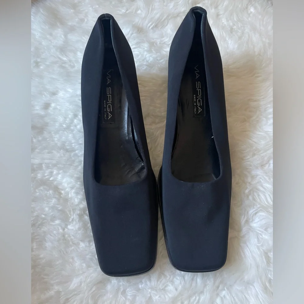 VINTAGE VIA SPIGA BLOCK HEELS - Picture 1 of 3